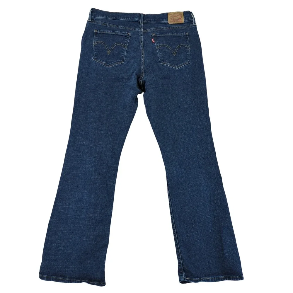 Levi's Classic Bootcut Jeans Women Size 12 Short Medium‎ Wash Denim Stretch